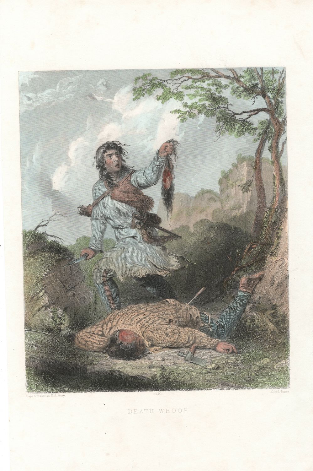 1857 View of the Death Whoop- A scalping by Seth Eastman
