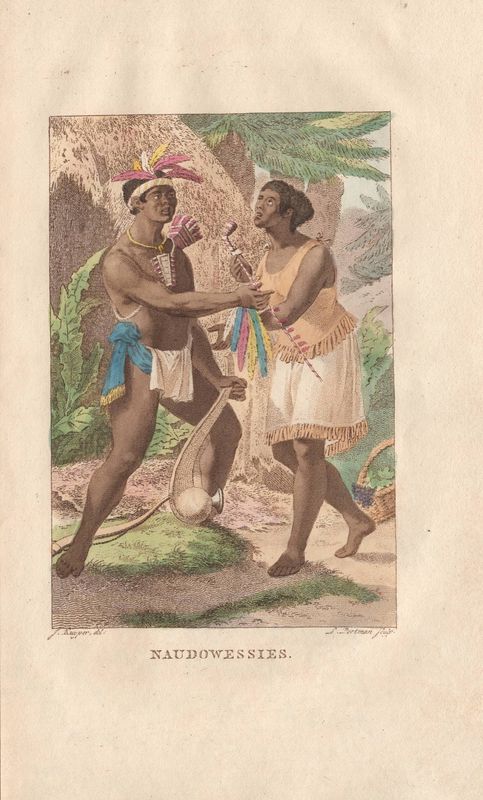 1836 View of Naudowessies Indians w/OHC