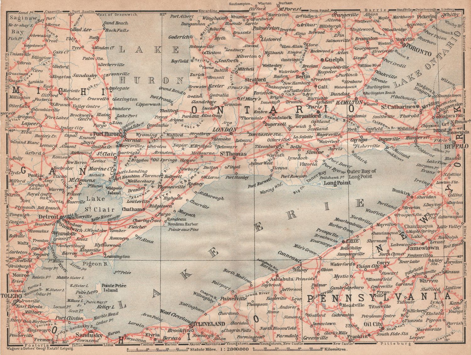 1901 Group of Maps (4) of Canadian Waterways