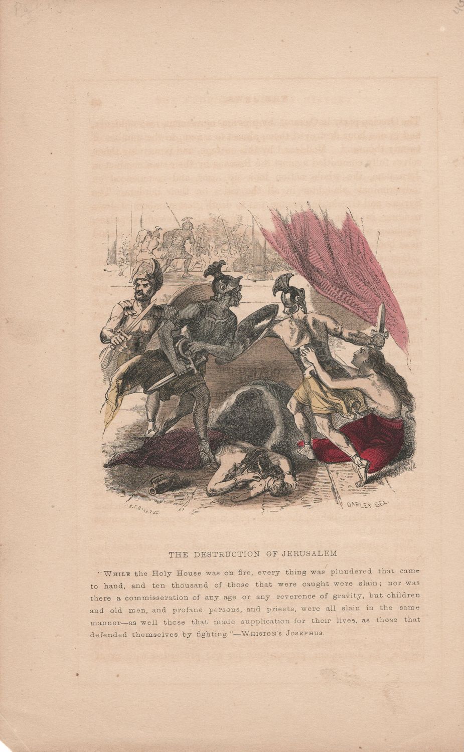 1844 View of the Destruction of Jerusalem w/ohc