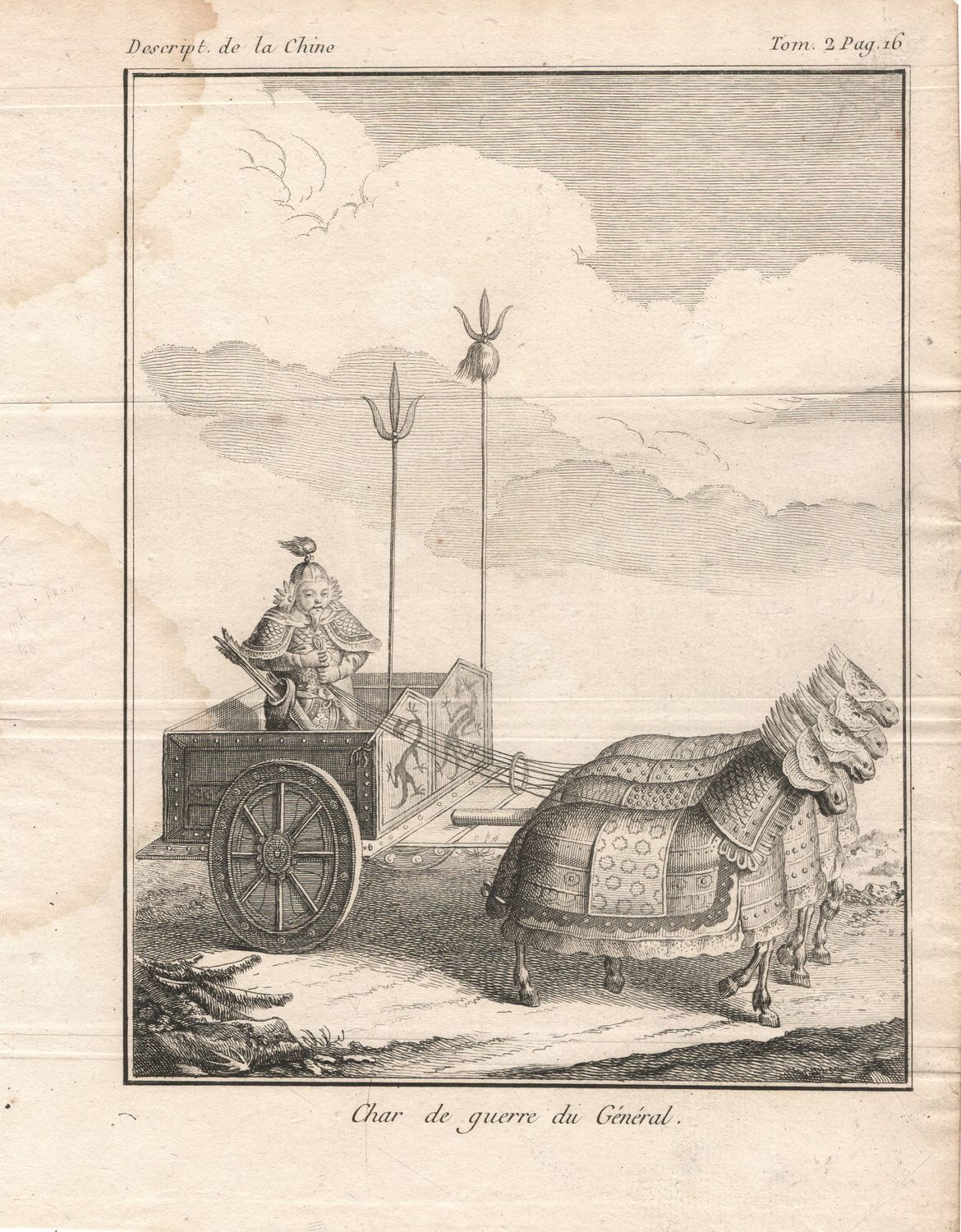 1807 Description of China - View of a General&#39;s War Wagon