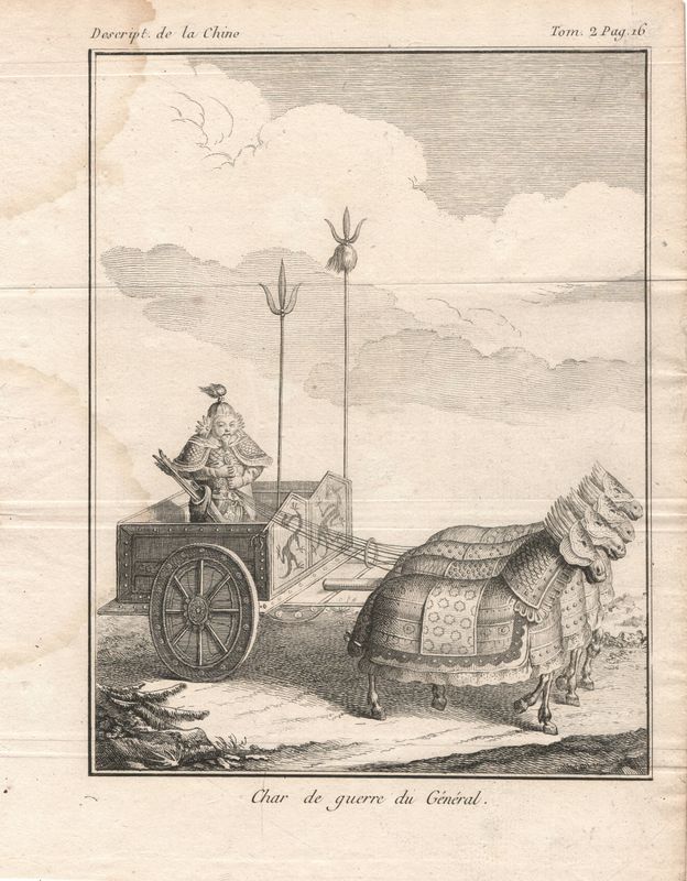 1807 Description of China - View of a General's War Wagon