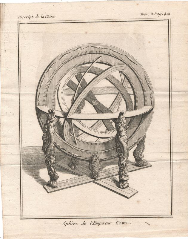 1807 Description of China - View of The Emperor Chun' Sphere