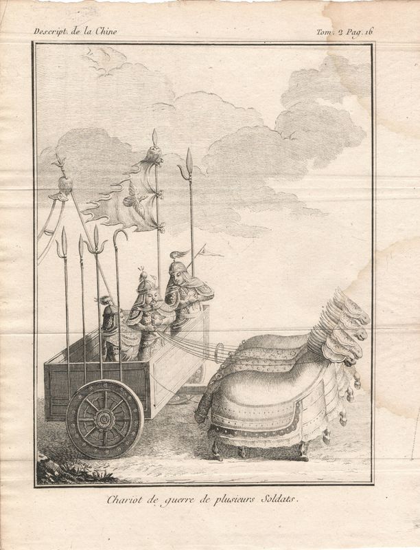 1807 Description of China - View of a Soldiers War Wagon