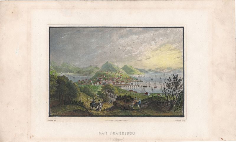 1849 View of San Francisco by Lechard w/hc