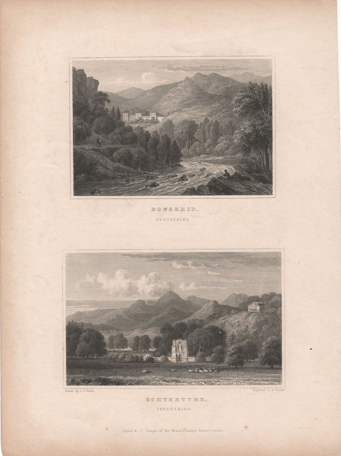 1831 View of Scotland - Perthshire, Bonskeid &amp; Ochtertyre
