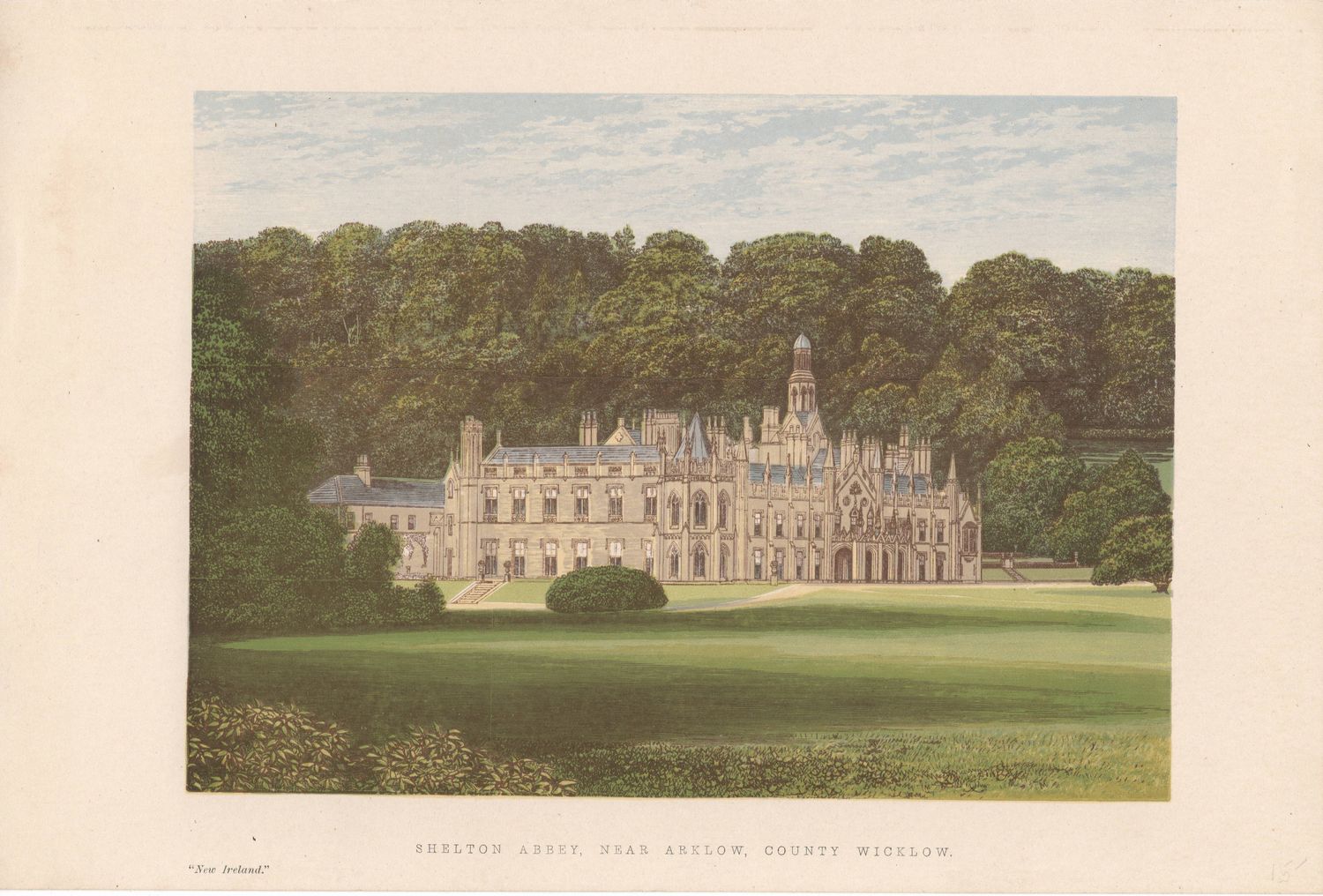 1885 View of Ireland Shelton Abbey, County Wicklow