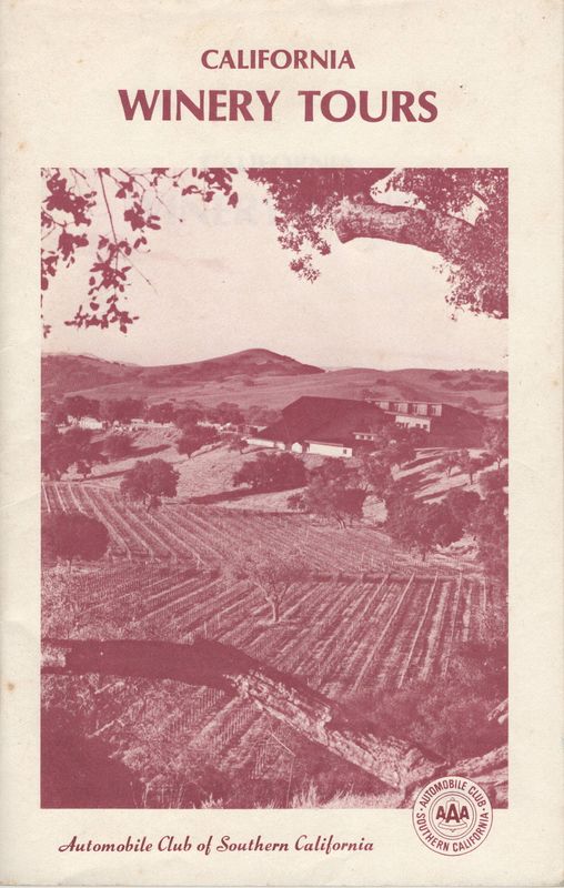 1983 California Winery Tours