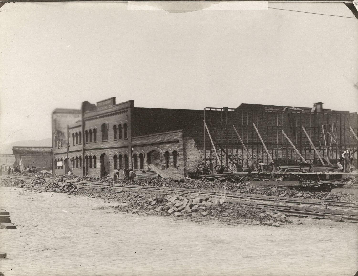 1906 Pair of Original Photo Prints of the Reconstruction of Sf