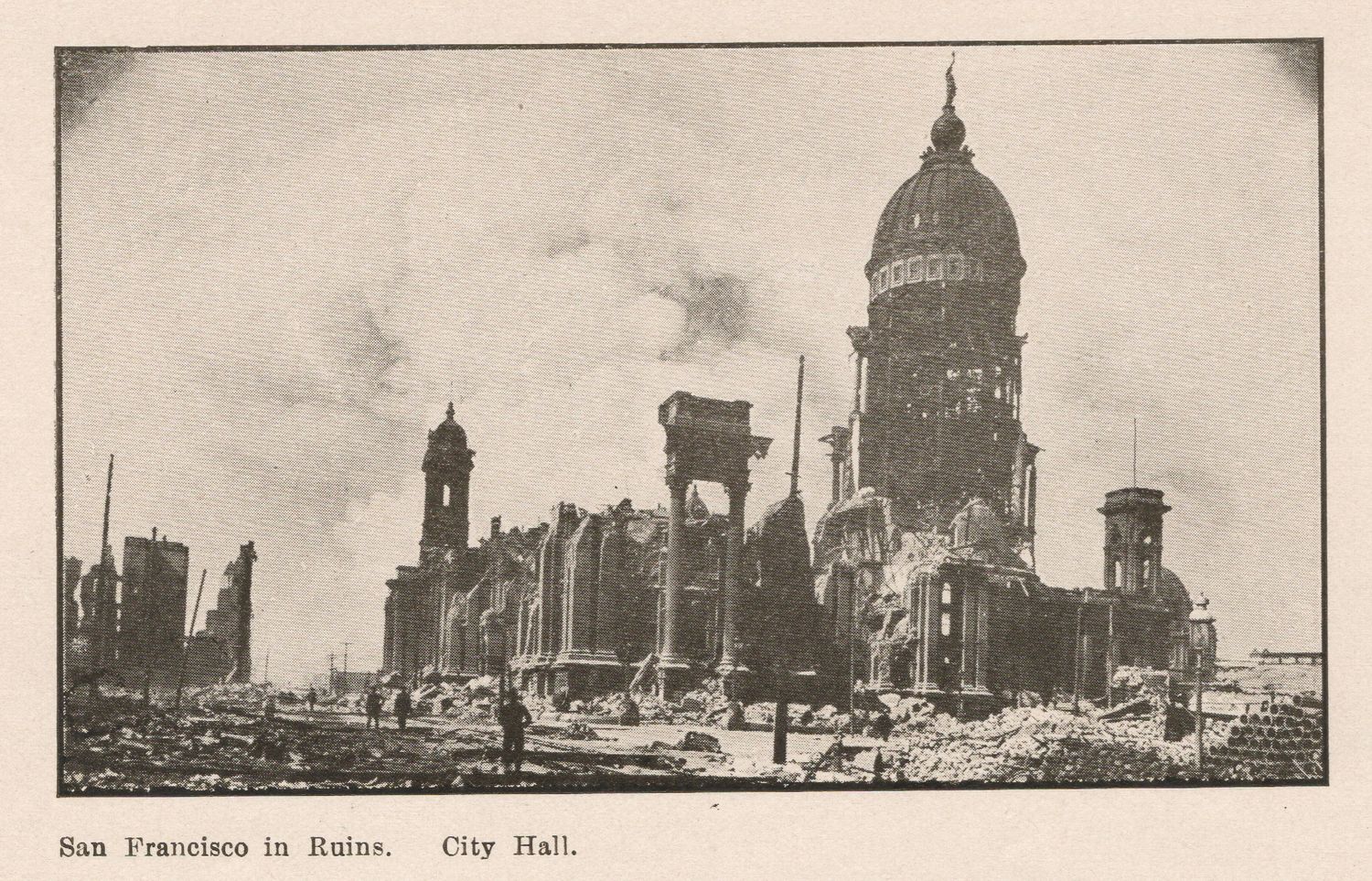 1906 Group of Photolithographic Views (14) of San Francisco in Ruins