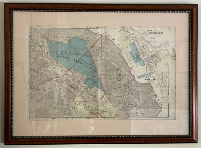 1877 Pg31 Thomas and West Map of Cloverdale