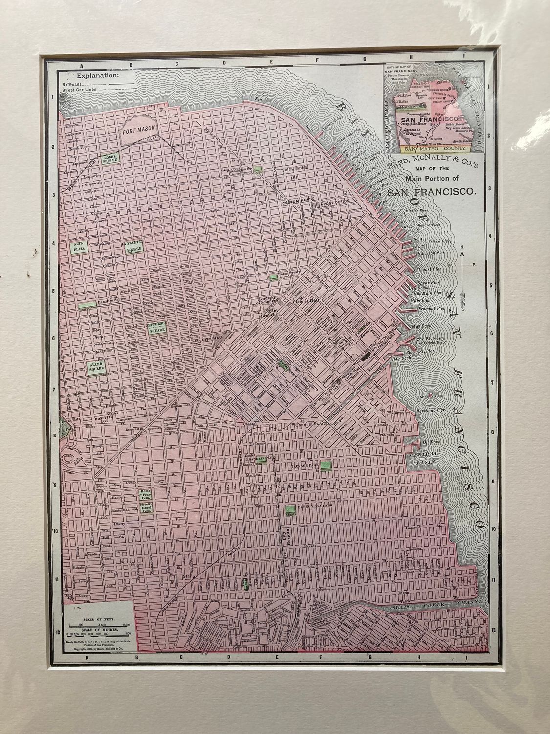 1901 Crams Map of San Francisco , CA