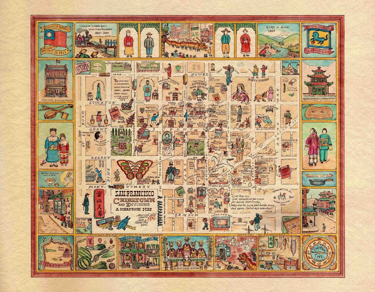 2024 (1947) Cathcart SF Chinatown   print to order