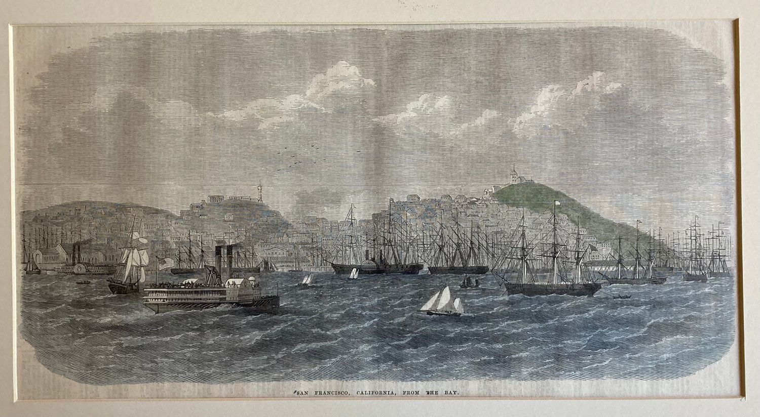 1868 View of San Francisco from the Bay