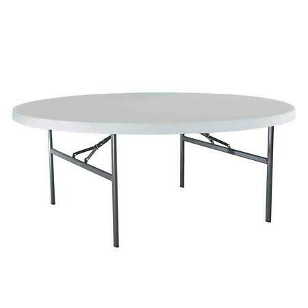 Lifetime 72 &quot; Round folding table