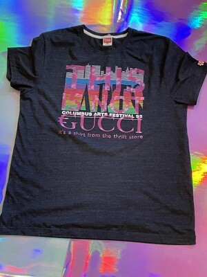 This Is Not €ucci - NFC clothing - Dark Heather Black Rainbow