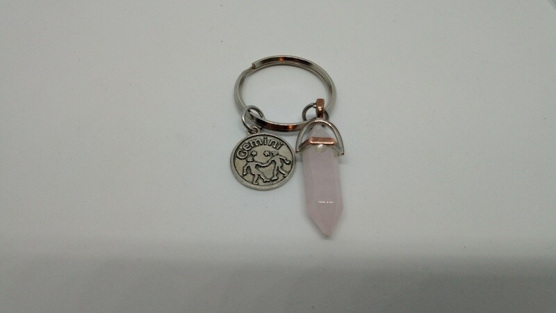Zodiac signs with Stones pendant Key Chains
