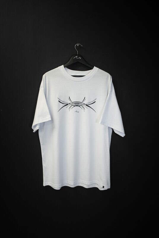 Remera Oversize White Spray de