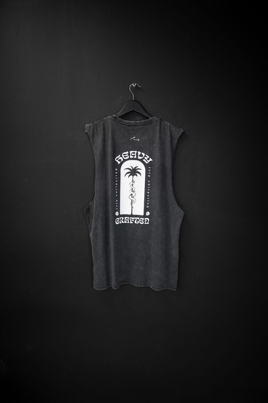 Musculosa Rubi Black Washed de