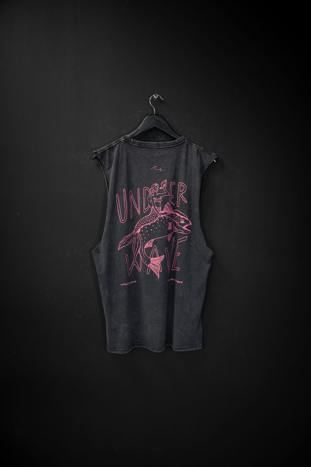 Musculosa Sardinha Black Washed de
