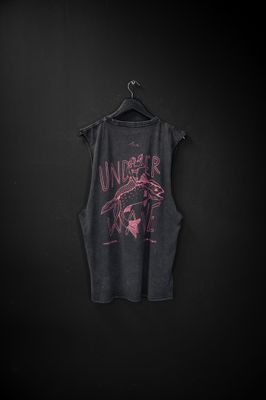 Musculosa Sardinha Black Washed de