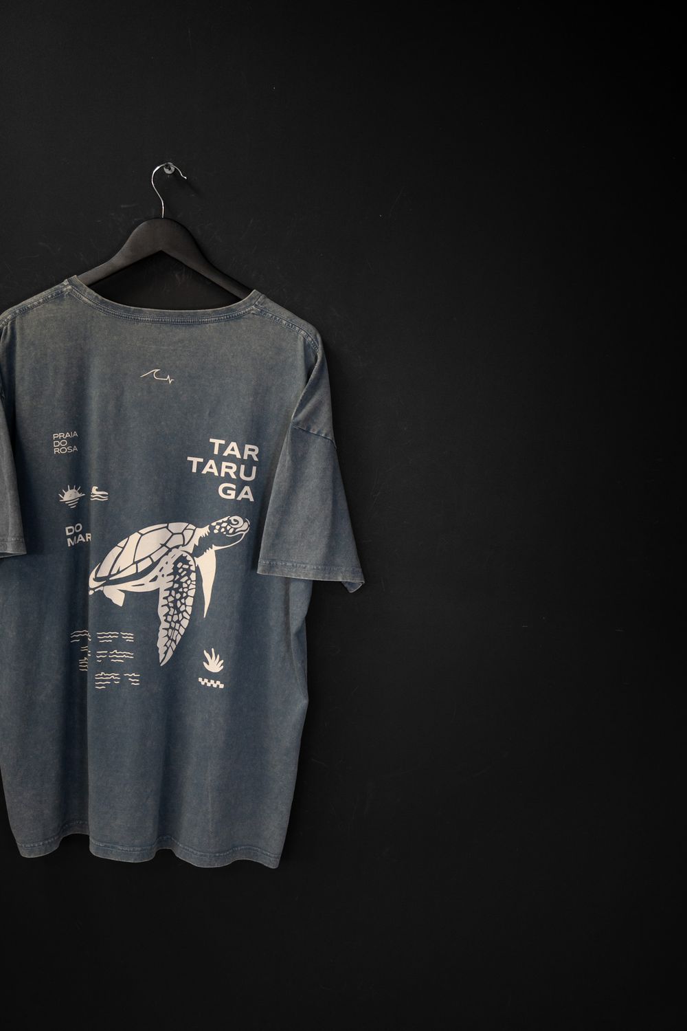 Remera Oversize Tartaruga Blue Washed de