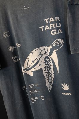 Remera Oversize Tartaruga Blue Washed de