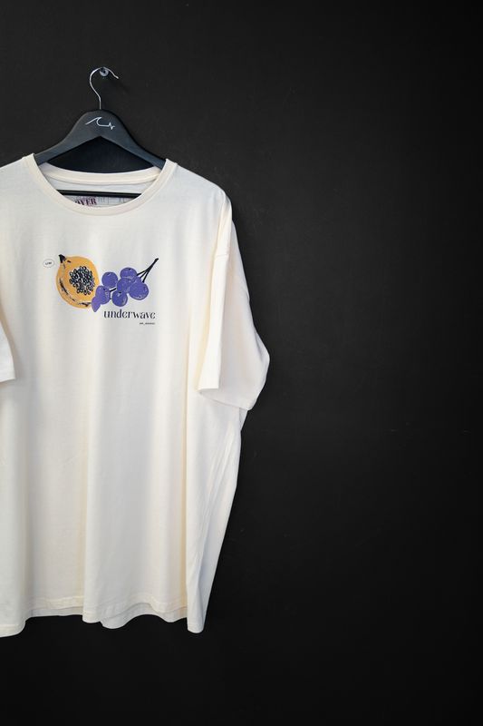 Remera Over Ferrugem Vainilla de
