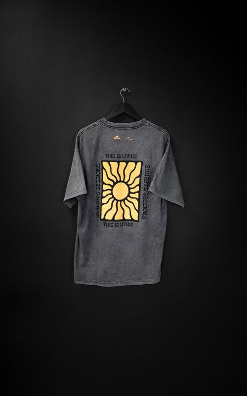 Remera Oversize Sunset Festival Washed de