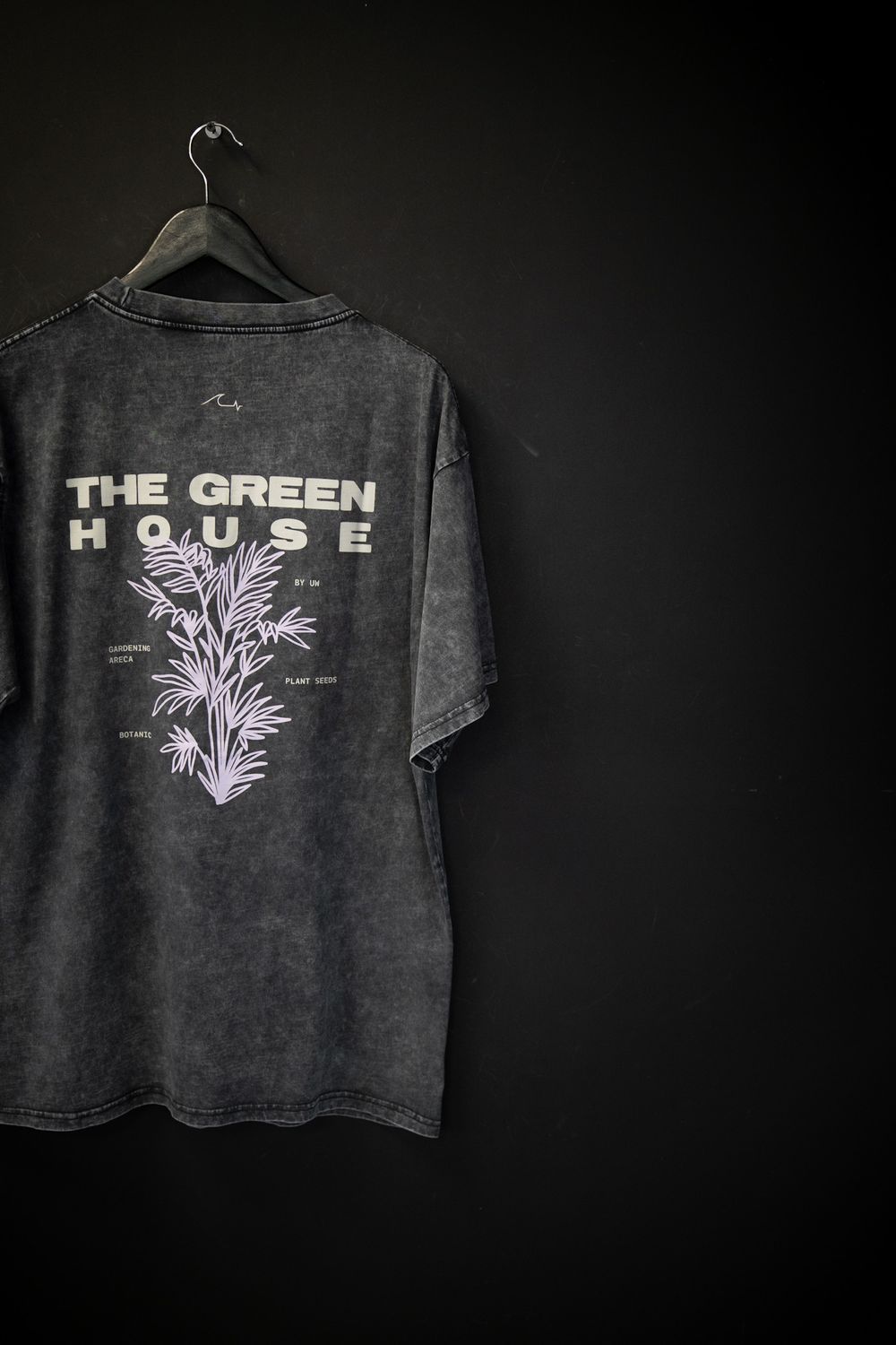 Remera Green House Black Washed Oversized-nw