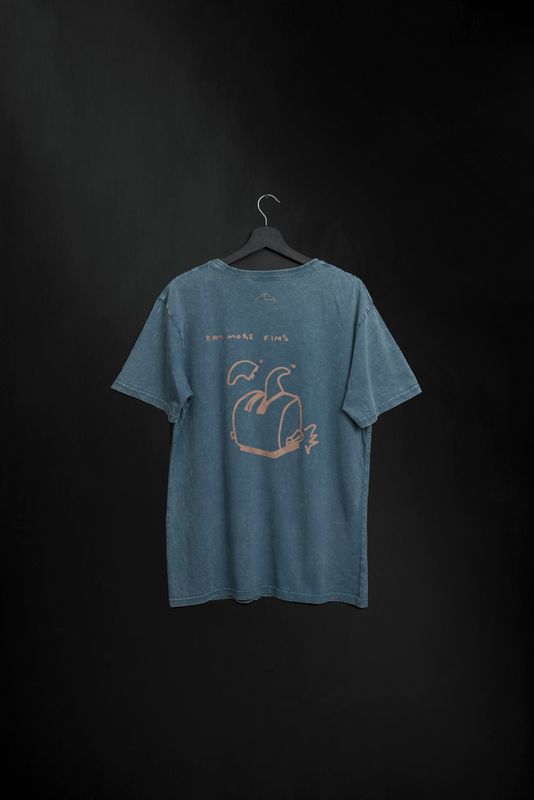 Remera Classic Fit Azul Fins new