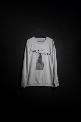 Crew Flowers Gris Melange new