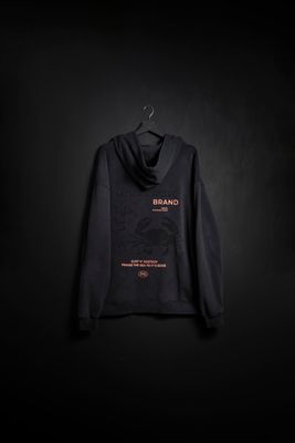 Hoodie Cangrejo Black Washed new