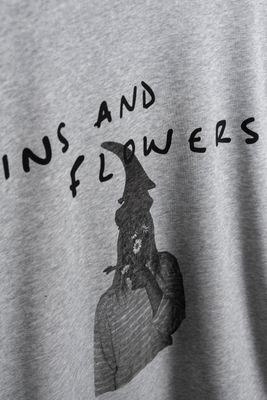 Crew Flowers Gris Melange new