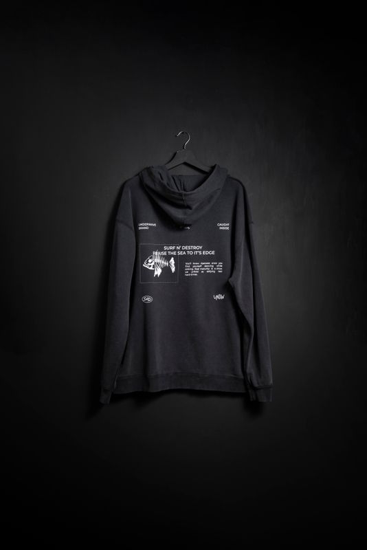 Hoodie Pez Black Washed new