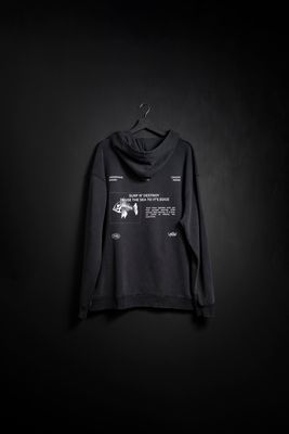 Hoodie Pez Black Washed new