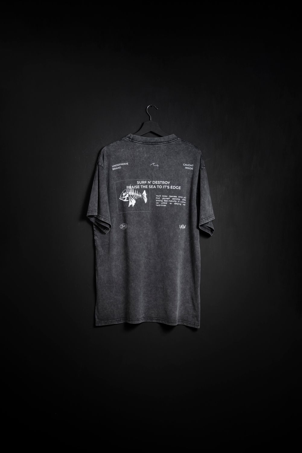 Remera Oversize Pez Black Washed NEW