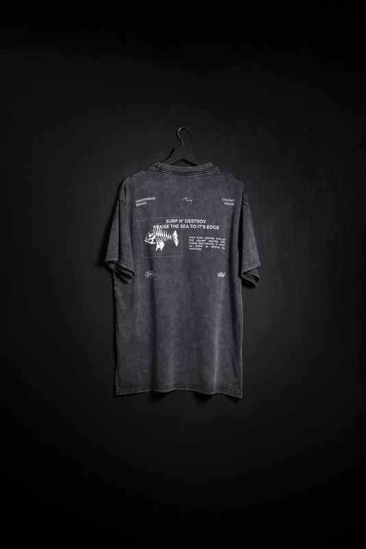 Remera Oversize Pez Black Washed NEW