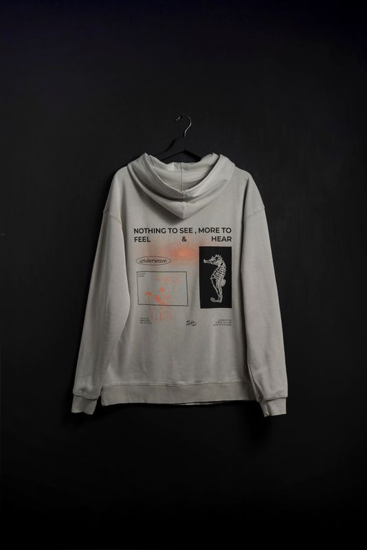 Hoodie Khaki Washed Alamos new