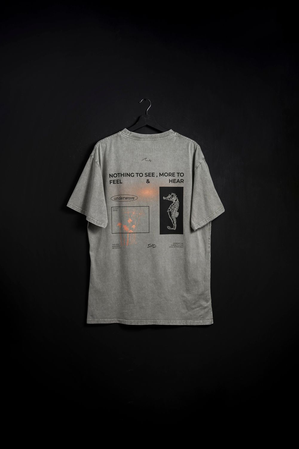 Remera Oversize Alamos Grey Washed new
