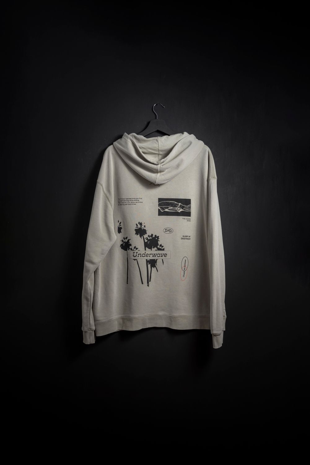 Hoodie Khaki Washed Caleta new