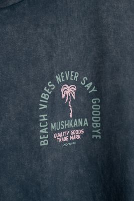 Remera Beach Vibes Oversize Blue