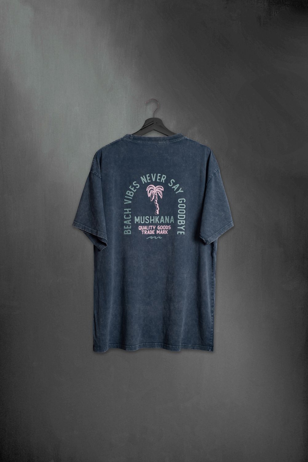 Remera Beach Vibes Oversize Blue