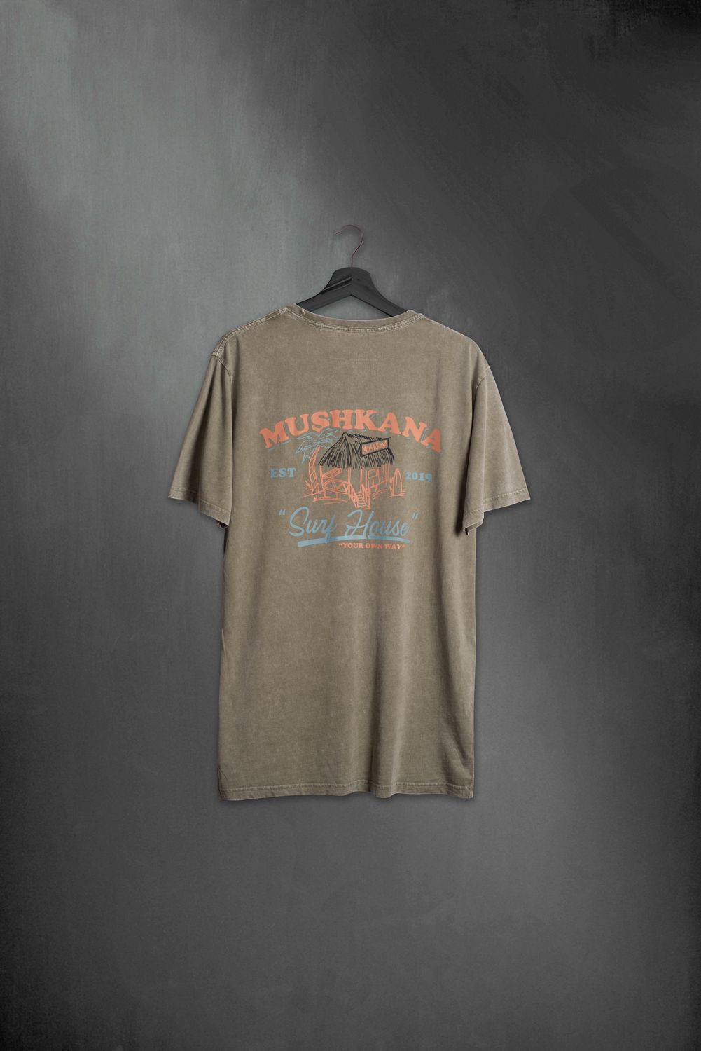 Remera Surf House Gris Classic Fit