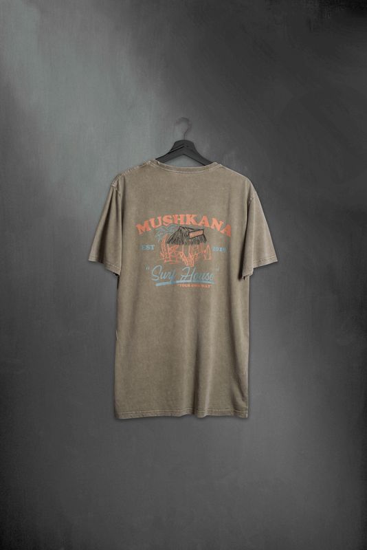 Remera Surf House Gris Classic Fit