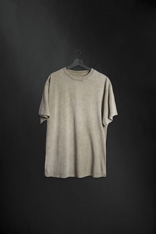 Remera Over Senecio Gris Lavada