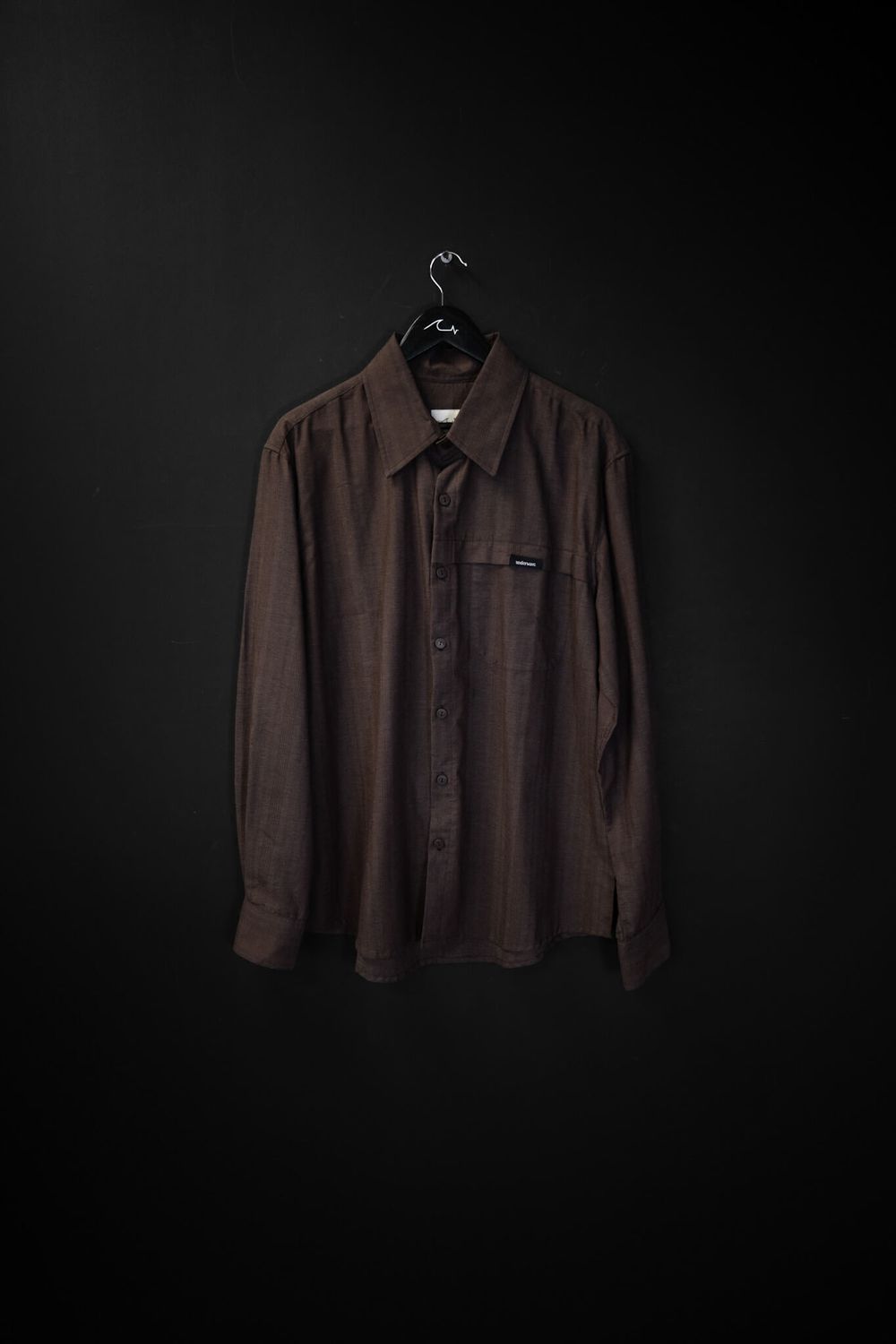 Camisa Manga Larga Checked Brown