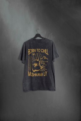 Remera Classic Black Washed Hand to Chill ss