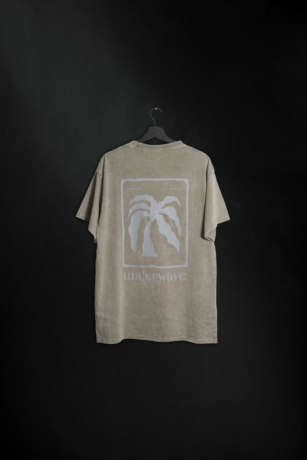 Remera Oversized Palmiye Washed Gris ss