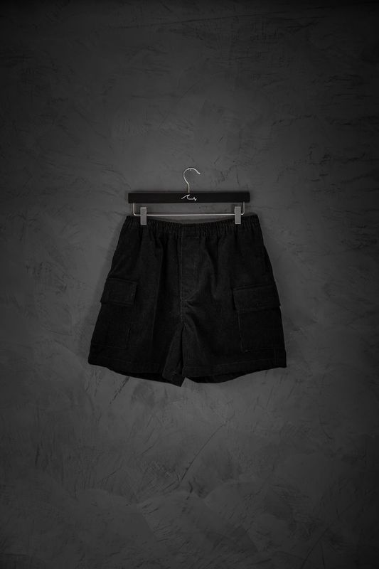 Bermuda Corderoy Negra ss